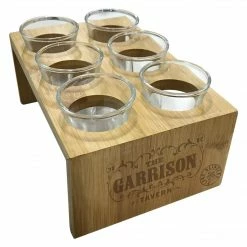 Shot Glass Set (Wooden Holder) - Peaky Blinders (Garrison) HALF MOON BAY