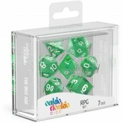 Oakie Doakie Dice Oakie Doakie - Translucent Green RPG Dice Set