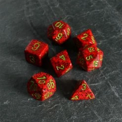 Chessex Dice Speckled Poly 7 Set Strawberry