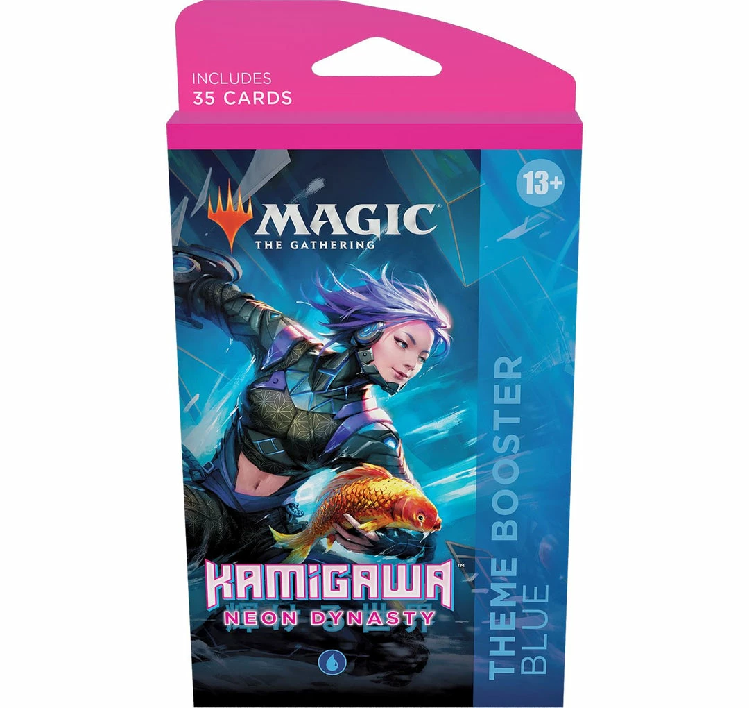 Magic: The Gathering MTG: Kamigawa Neon Dynasty Theme Booster - Blue Tabletop