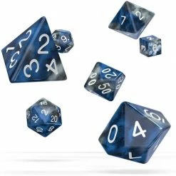 Oakie Doakie Dice Oakie Doakie - Gemdice Liquid Steel RPG Dice Set