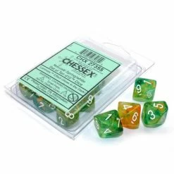 Chessex Nebula Spring/White Luminary Set Of Ten D10s Dice