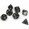 Chessex Tabletop Borealis Smoke/Silver Polyhedral 7 Die Set