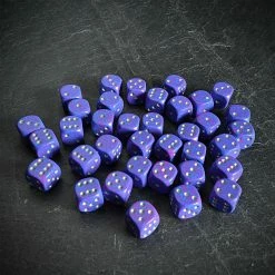 Chessex Tabletop Speckled D6 Set Of 36 Silver Tetra