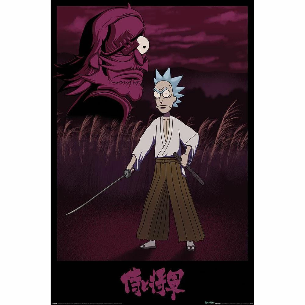 Rick And Morty Rick & Morty (Samurai) Poster Film & TV