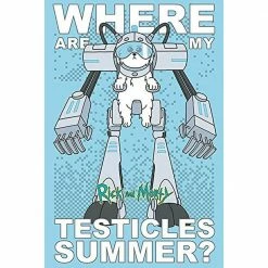 Film & TV Rick And Morty "Where Are My Testicles" Maxi Poster 13