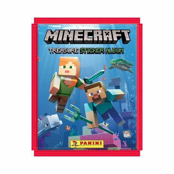 Minecraft Treasure Sticker Album: 17 Pack