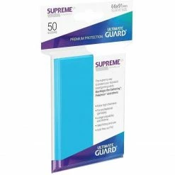 Tabletop Ultimate Guard Supreme UX Sleeves: Standard Size Light Blue (50)