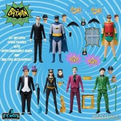 Mezco 5 Points Batman 1966 TV Series Deluxe Box Set DC Comics
