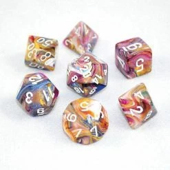 Chessex Dice Festive Carousel White Poly 7