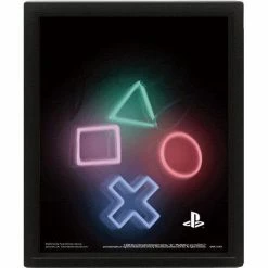 PLAYSTATION FRAMED 3D POSTER Gaming