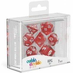 Oakie Doakie Dice Oakie Doakie - Speckled Red RPG Dice Set