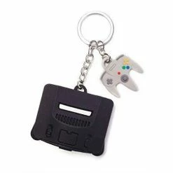 Nintendo N64 & Controller Rubber Keychain Gaming