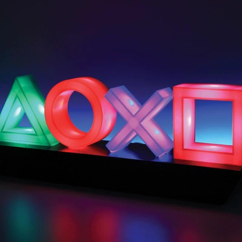 Gaming Playstation Icons Desk Lamp