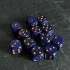 Chessex Golden Cobalt Speckled D6 Set