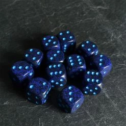 Chessex Cobalt Speckled D6 Set Tabletop