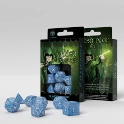 Q-Workshop Tabletop Elvish Glacier/White Dice Set