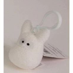 Studio Ghibli My Neighbour Totoro: White Plush Totoro Keychain