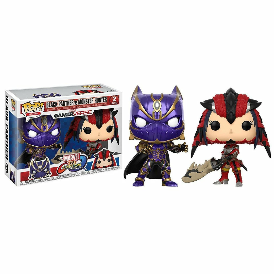 Gaming POP! Games: Marvel Vs Capcom - Black Panther & Monster Hunter 2-Pack