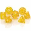 Chessex Tabletop Translucent Yellow/White Polyhedral 7 Die Set