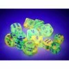 Chessex Nebula Spring/White 16mm D6 Dice Block (12 Dice)