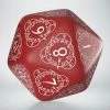 Q-Workshop D20 Level Counter Red & White Dice Tabletop