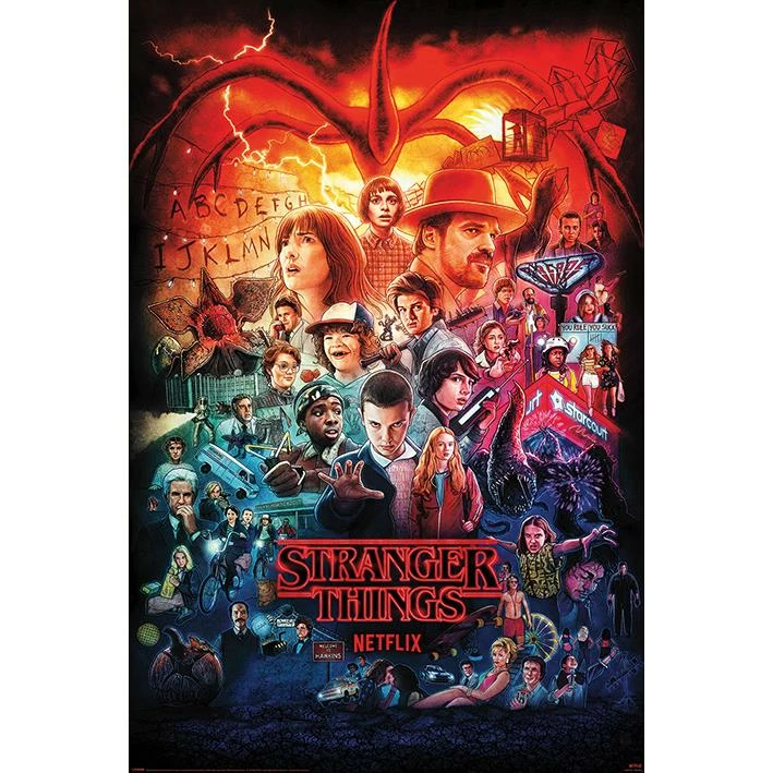 Geek-Aboo STRANGER THINGS MONTAGE POSTER