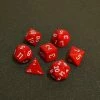 Dice Chessex Opaque Poly 7-Die Set - Red/White