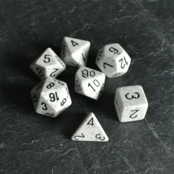 Chessex Speckled Poly 7 Set Artic Camo Tabletop