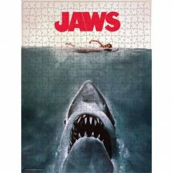 Tabletop Jaws Movie 500pc VHS Blockbuster Puzzle