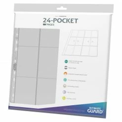 Ultimate Guard Quadrow 24-Pocket Pages (10pcs) - Clear