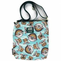 The Mandalorian Loungefly Star Wars The Child All Over Pattern Passport Bag