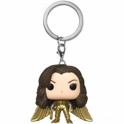 POP! Movies: Wonder Woman 1984 - No Helmet Golden Armor Keychain Film & TV