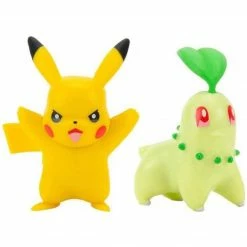 Pokemon Toys & Figures Chikorita & Pikachu Figurines