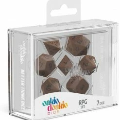 Oakie Doakie Dice Oakie Doakie Metal Dice Set - Brasstige
