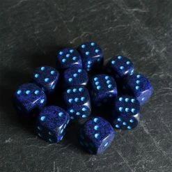 Chessex Cobalt Speckled D6 Set Tabletop