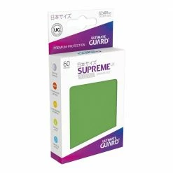 Tabletop Ultimate Guard Supreme UX Sleeves: Japanese Size Green (60)