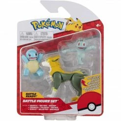 Pokemon Toys & Figures Squirtle, Machop & Boltund Battle Figurines