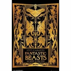 Harry Potter Fantastic Beasts 2 Book Cover Poster