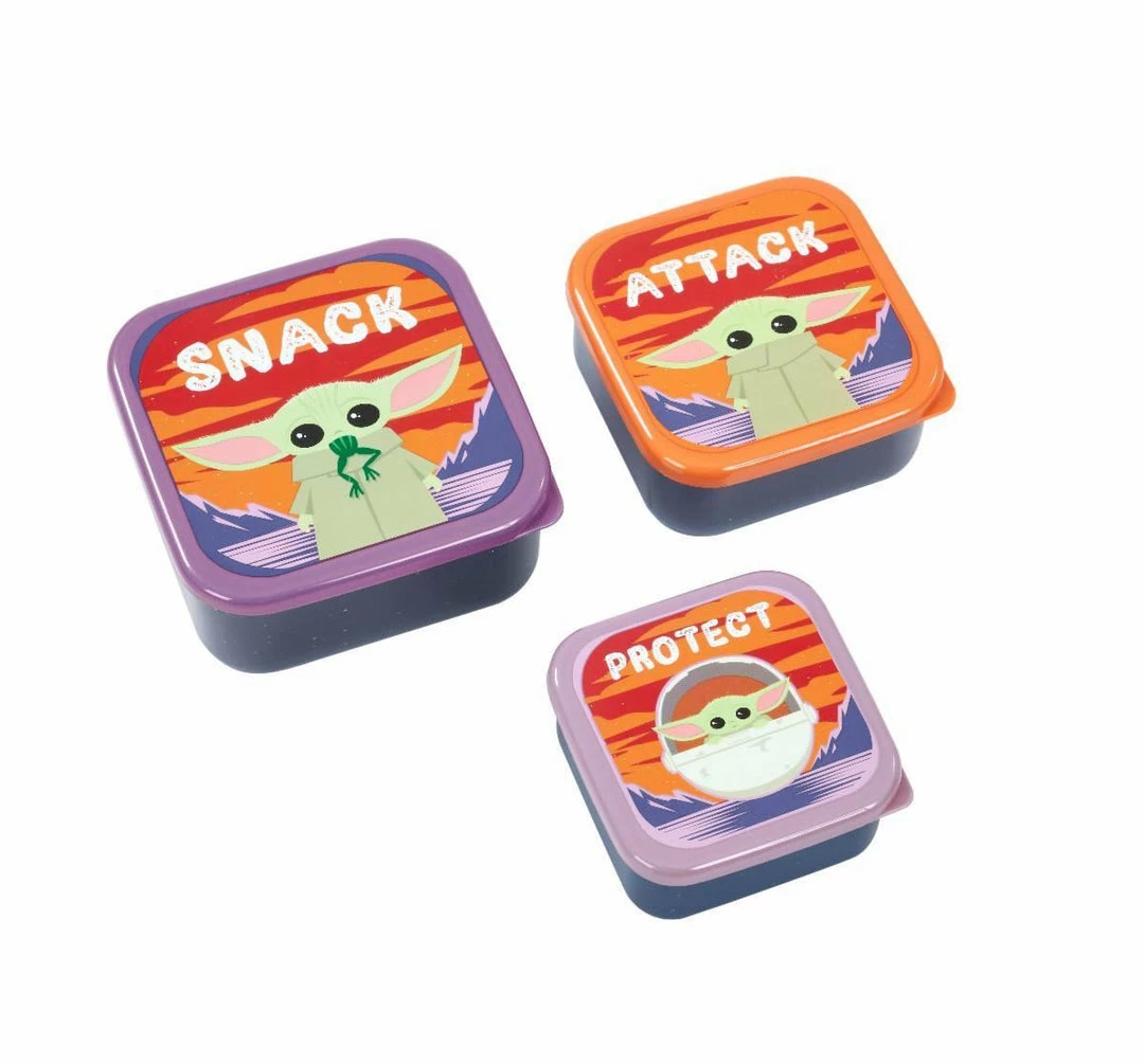 The Mandalorian: The Child - Storage Set Of 3 (Snack, Attack, Protect)