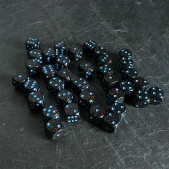 Chessex Tabletop Speckled D6 Set Of 36 Blue Stars
