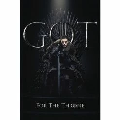 Game Of Thrones GoT- Jon Snow For The Throne Poster G2