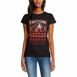 DC Comics Film & TV Harley Quinn Fair Isle Skinny T-Shirt