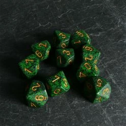 Chessex Speckled D10 Set Golden Recon Tabletop