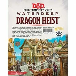 Dungeons & Dragons Tabletop D&D: Waterdeep Dragon Heist DM Screen