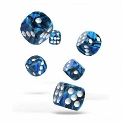 Oakie Doakie Dice Tabletop Oakie Doakie 16mm D6 Set Of 12 - Gemdice, Twilight Stone