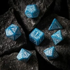 Q-Workshop Tabletop Elvish Glacier/White Dice Set