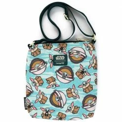 The Mandalorian Loungefly Star Wars The Child All Over Pattern Passport Bag