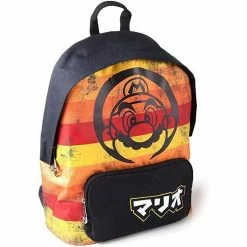 Super Mario Retro Striped Backpack Gaming