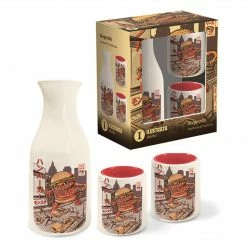 Ilustrata Studio Burgerzilla Sake Set